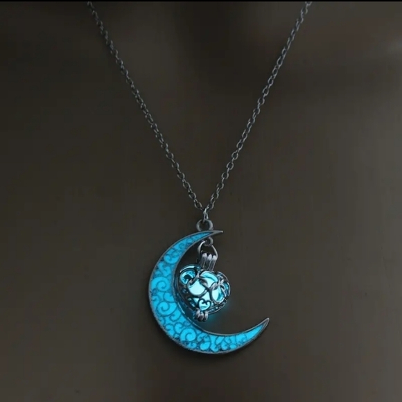 unbranded Jewelry - New Moon Love Luminous Pendant Necklace Glow Trendy Jewelry Holiday Style